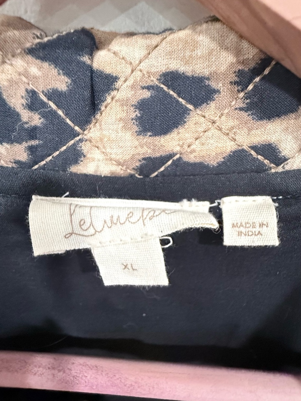Anthropologie Leopard Print Quilted Jacket - Tan/Black - Picture 11 of 11